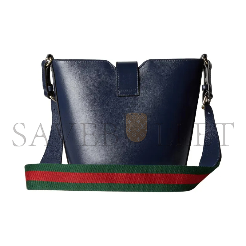 GUCCI LEATHER MINI BUCKET 782908 (20.5*18.5*12.5cm)